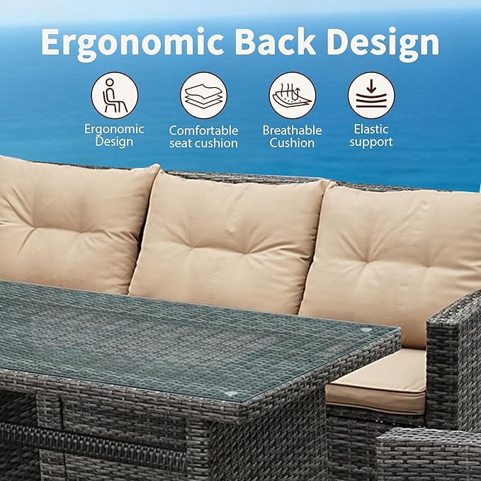 6 Pieces Patio Furniture Set