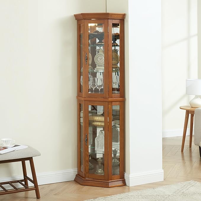 Glass Corner Display Cabinet