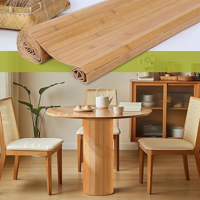 Natural Bamboo Wall Panel, Renewable Pole Wrap Bamboo Wainscoting Paneling