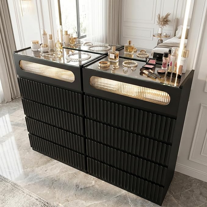 senlin Fluted 5 Drawer Dresser,
