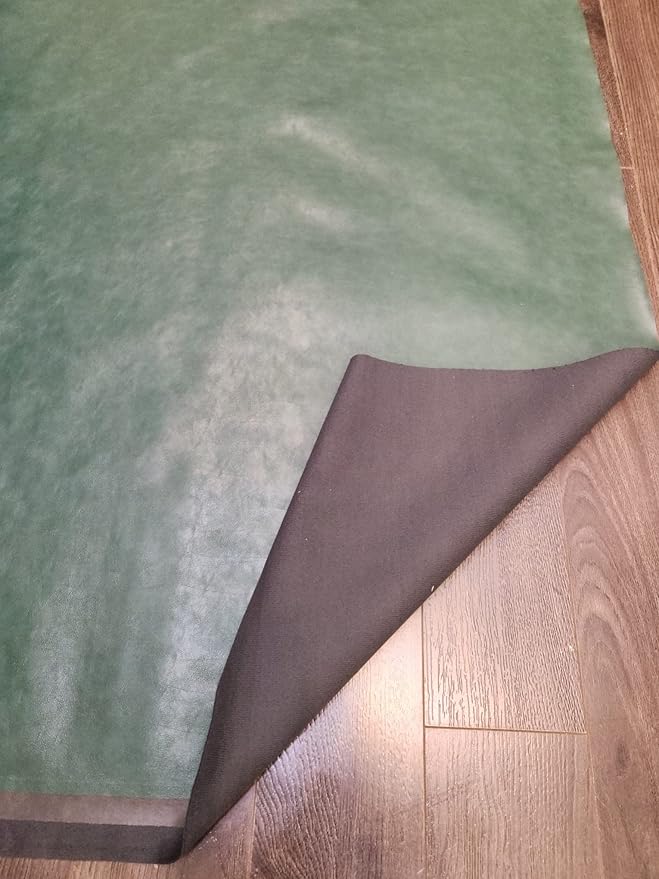NAT Leathers | Hunter Green Soft Faux Vegan Leather PU | 4 Yards Cut by The