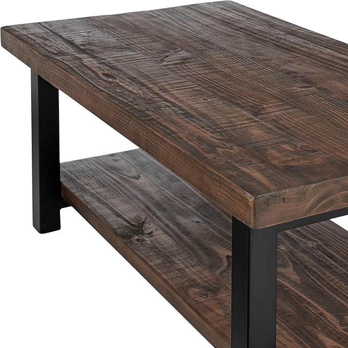 Pomona 42-Inch Rectangular Solid Wood Coffee Table