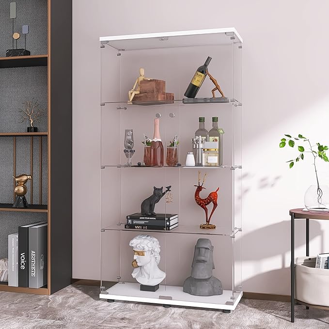 LFT HUIMEI2Y Glass Display Cabinet 4-Shelf