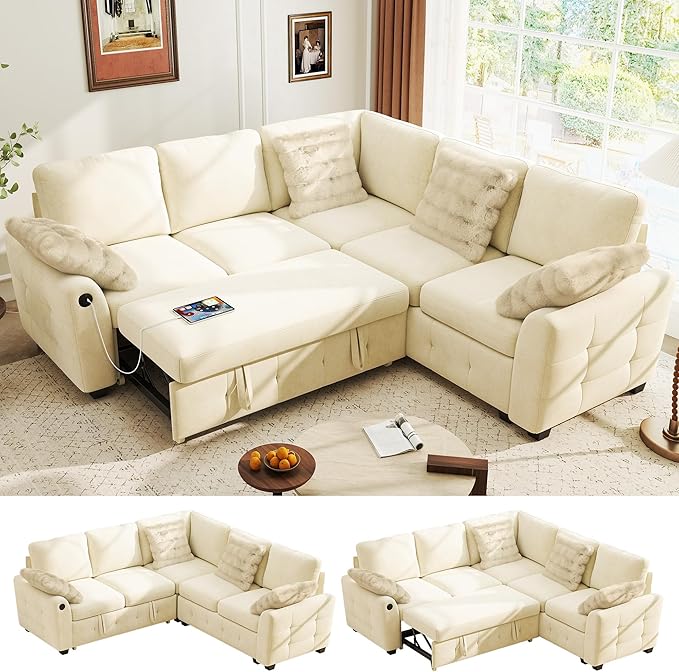 Ihanherry L-Shaped Sectional Sofa Bed