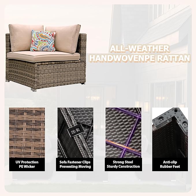 7 Pieces Patio Furniture Set