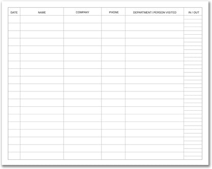 BookFactory Visitor Log Book Visitor Register Visitors Sign-in Book - 120 Pages, 8 7/8'' x 7'' - Blue Cover, Section Sewn Hardbound (Made in USA)