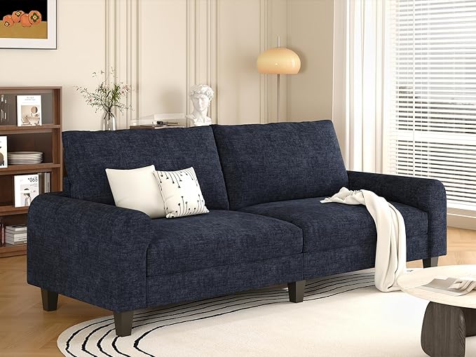 EASE MOOSE 70.6" Modern Deep Seat Loveseat Couch, Soft Chenille Sofa