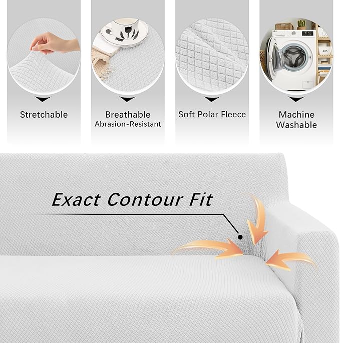 Arfntevss Stretch Sectional Couch Covers L Shaped Corner Sectional Sofa Cover