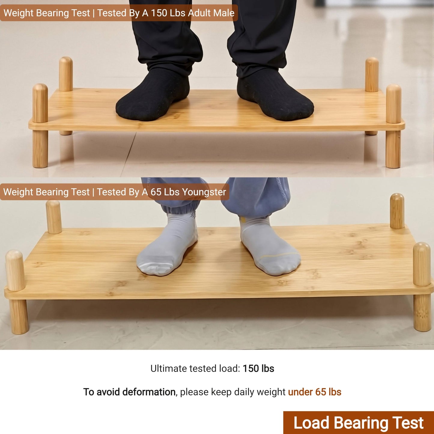 WooFawn 4-Tier Expandable Freestanding Open Bamboo Book Shelf - No-Tool Assembly & Modular,Bathroom Storage Shelf Unit Plant Stand for Small Space, Bedroom, Living Room, Home Office (Natural, 4-Tier)