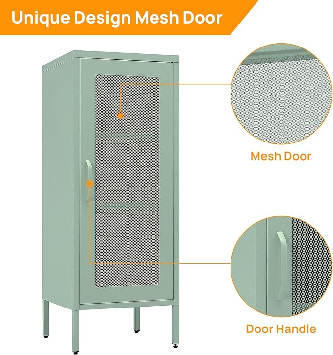 Slim Metal Storage Cabinet