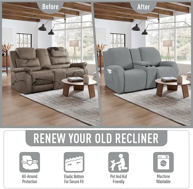 TAOCOCO Loveseat Recliner Cover
