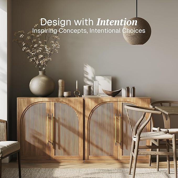 BELLEZE Set of 2 Modular Sideboard