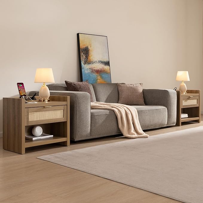 SICOTAS Night Stand Set of 2 Nightstands