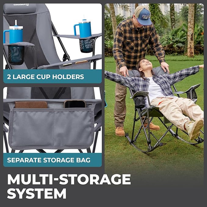 FUNDANGO Oversized Rocking Camping Chair