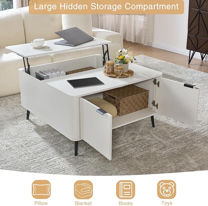 Fatmok Large Lift Top Coffee Table