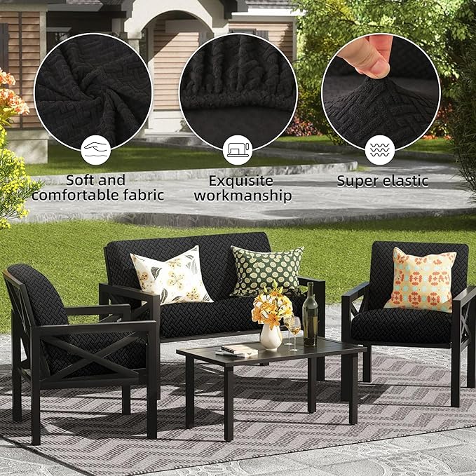 Outdoor Cushion Covers Set, Replacement