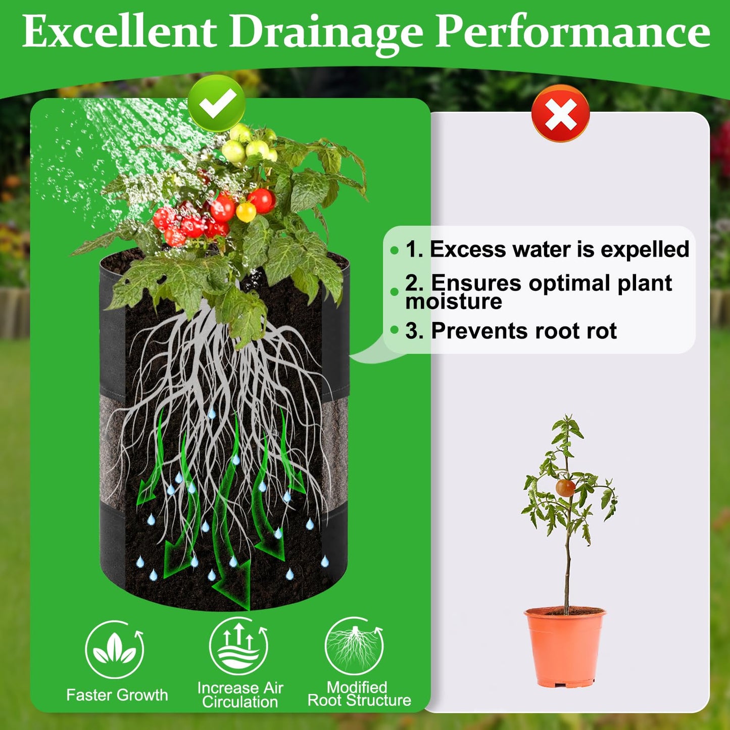 3 Pack 10 Gallon 360°Visible Potato Grow Bags,Heavy Duty Thickened Nonwoven Fabric Planter Bags with 2 Clear Harvest Windows&Removable Shading Cover,Reinforced Handles,Vegetable Grow Bags with Labels