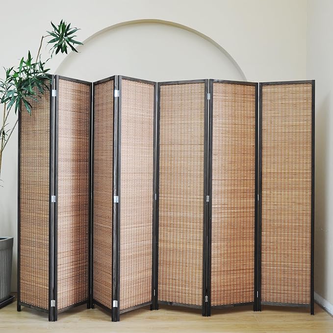 Furnnylane 7 Panel Bamboo Room Divider