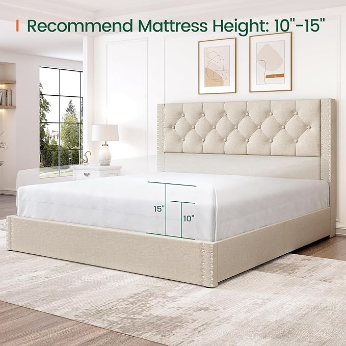 LARMACE Full Size Bed Frame