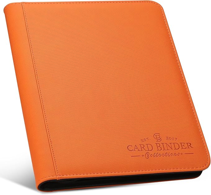 9 Pocket Card Binder, Premium Zip Trading Card Binder, 540 Double Sided Pocket PU Collection Binder, Collector Album, Card Folder for MTG, TCG, Sports Cards