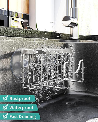 HapiRm Multifunctional Adhesive Kitchen Sink Organizer