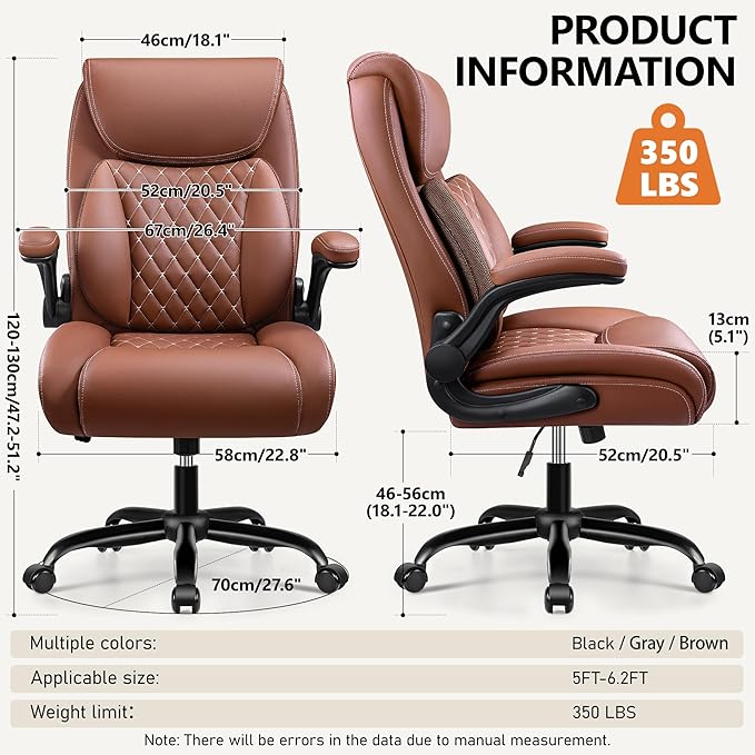 BESTFAIR Office Chair, Ergonomic Computer Desk Chairs
