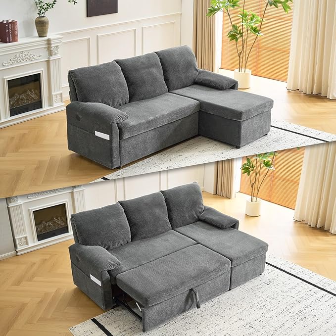 VINGLI Convertible Sofa Bed Couches