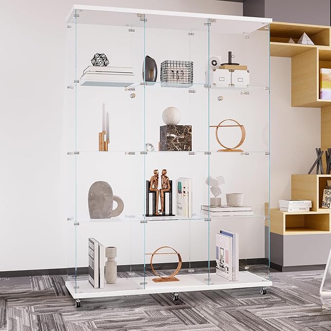 LFT HUIMEI2Y Glass Display Cabinet 12 Shelves