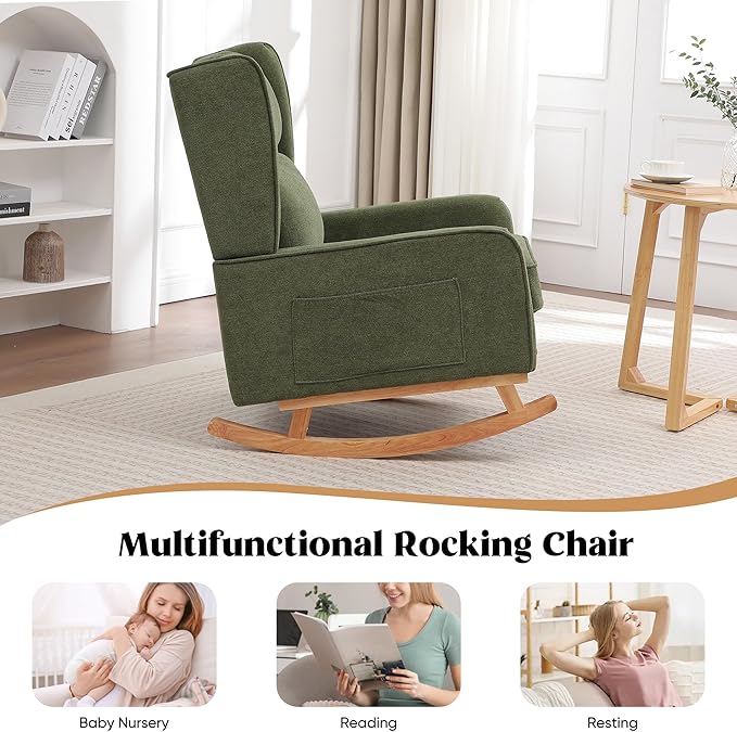 HCHAIRH Nursery Rocking Chairs, Rocking Chair Nursery