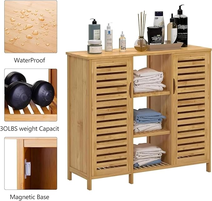 RoyalHouse Bamboo Floor Cabinet