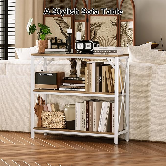 Homeiju Console Table 31.5" Width, 3-Tier Entryway Table