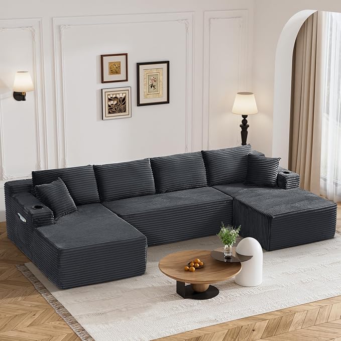 133" Oversized Cloud Boneless Sofa Couch