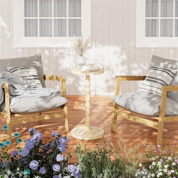 Simple Trending Round Side Table, Small Drink Table, Beside End Table