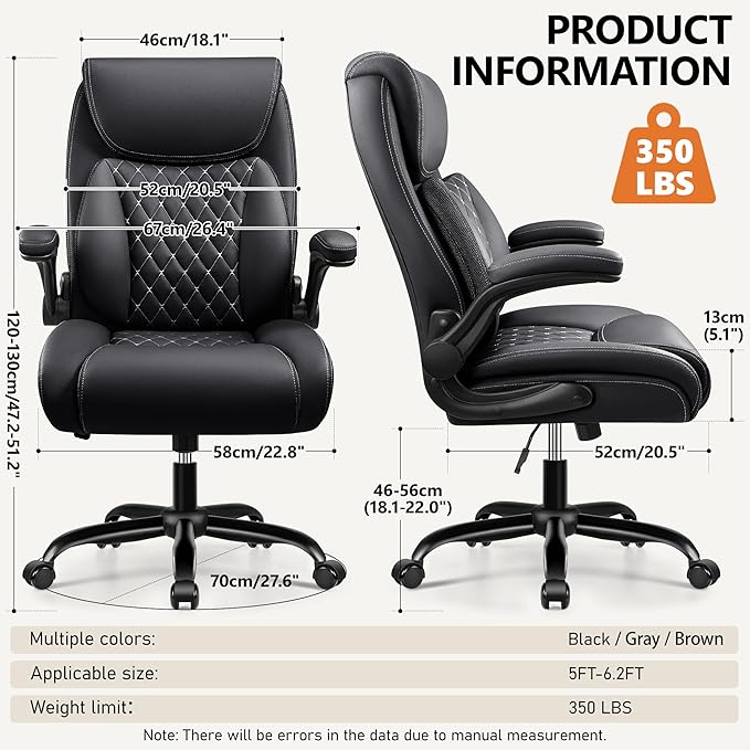 BESTFAIR Office Chair, Ergonomic Computer Desk Chairs