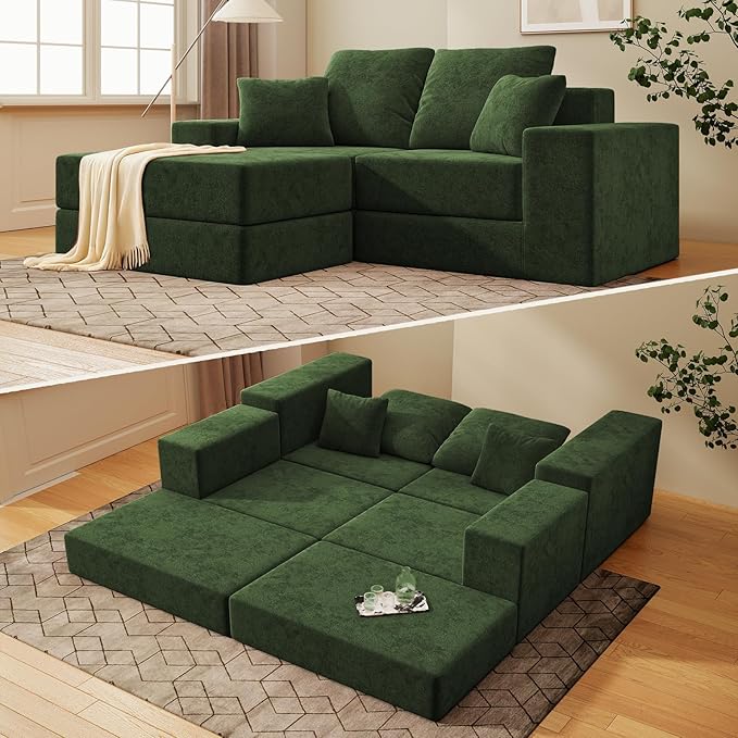 Cloud Modular Sectional Sofa, Comfy Boneless Couch