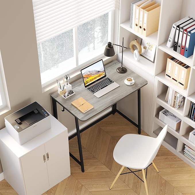 WOHOMO Folding Desk, Small Foldable Desk 31.5"