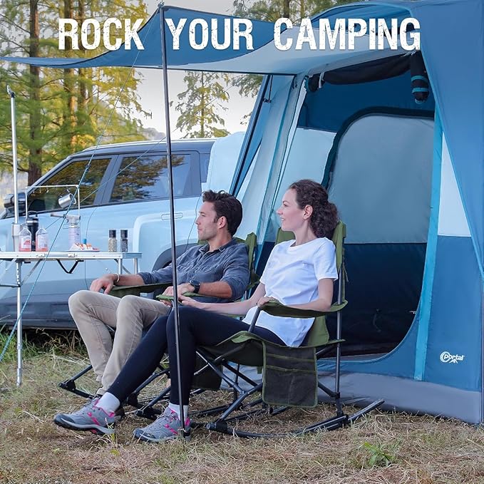 Portal Outdoor Rocking Chair Camping Folding Portable Rocker