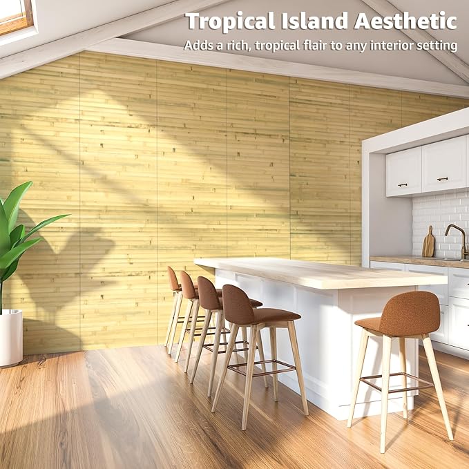 Art3d Natural Bamboo Wall Panel