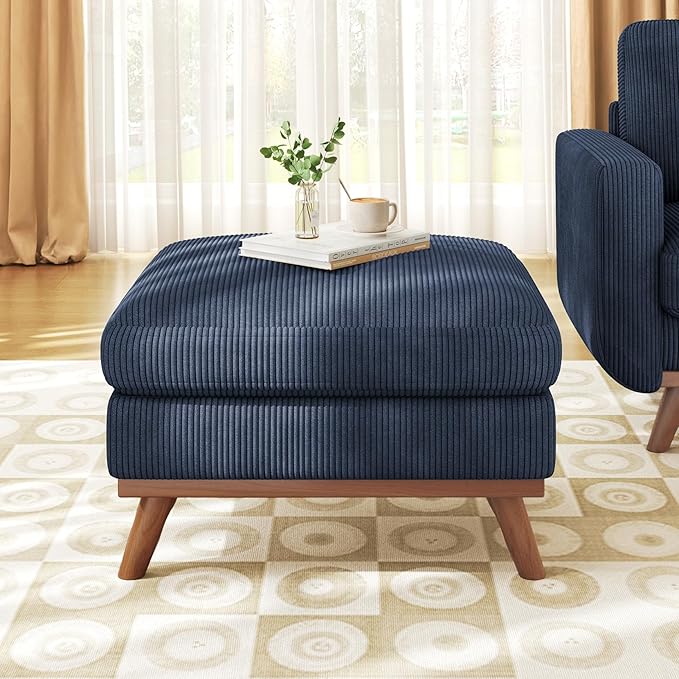 Vesgantti Large Ottoman for Modular Sofa, 29.5" Corduroy Ottoman