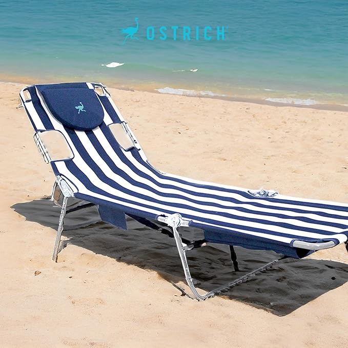 Ostrich the Backpack Chaise Lounge, Folding & Reclining Outdoor Beach Chaise