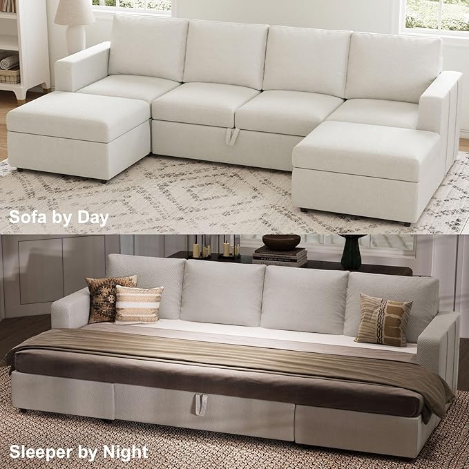 Belffin Modular Sectional Sleeper Sofa Bed