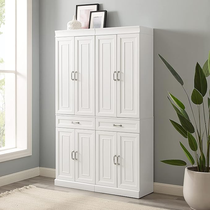Crosley Furniture Stanton 2-Piece Pantry Storage Cabinet Set
