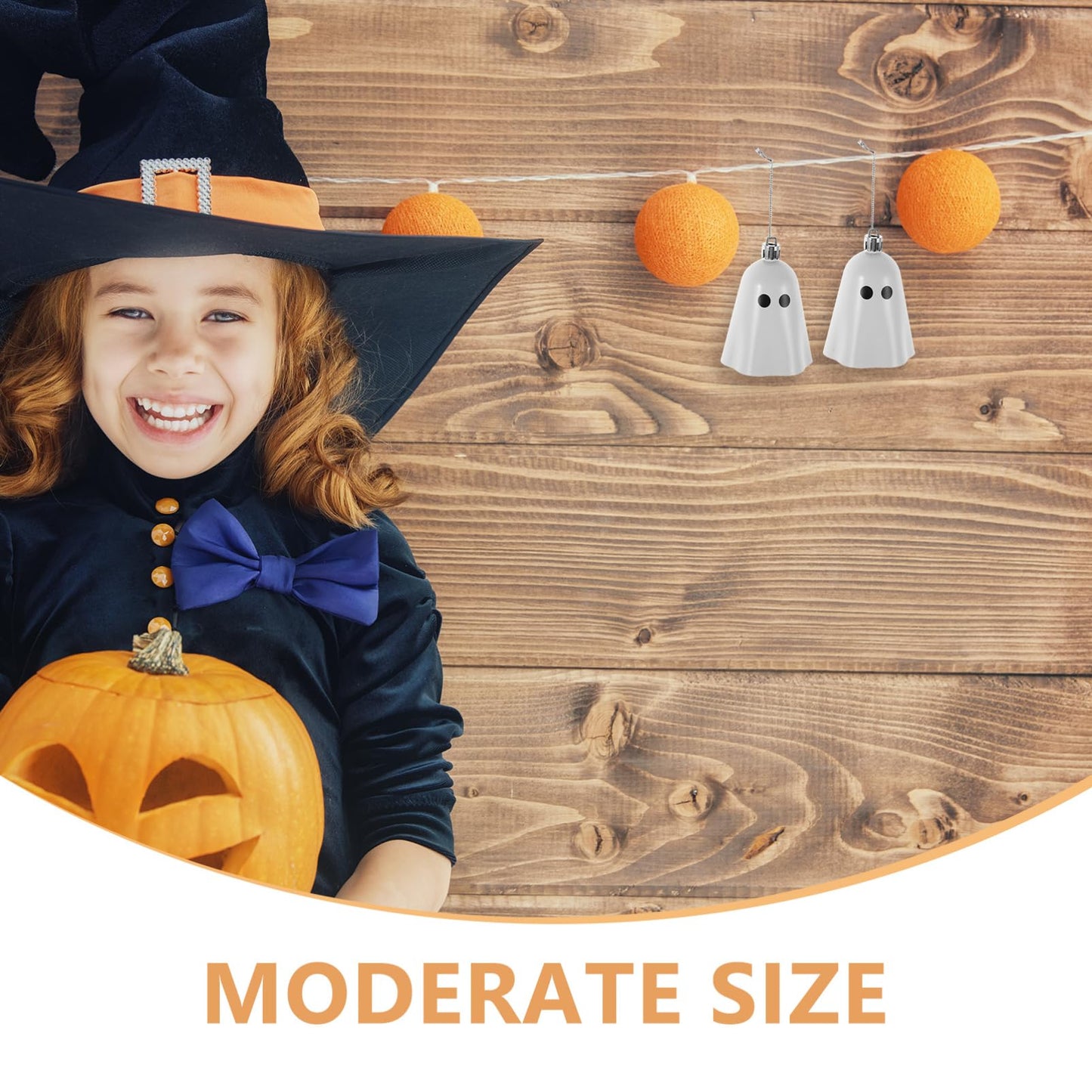 Gadpiparty Mini Resin Ghost Hanging Decorations for Halloween - Small Spooky Wall Ornaments and Party Pendants 3.35 Inch Home Halloween Decor Accents