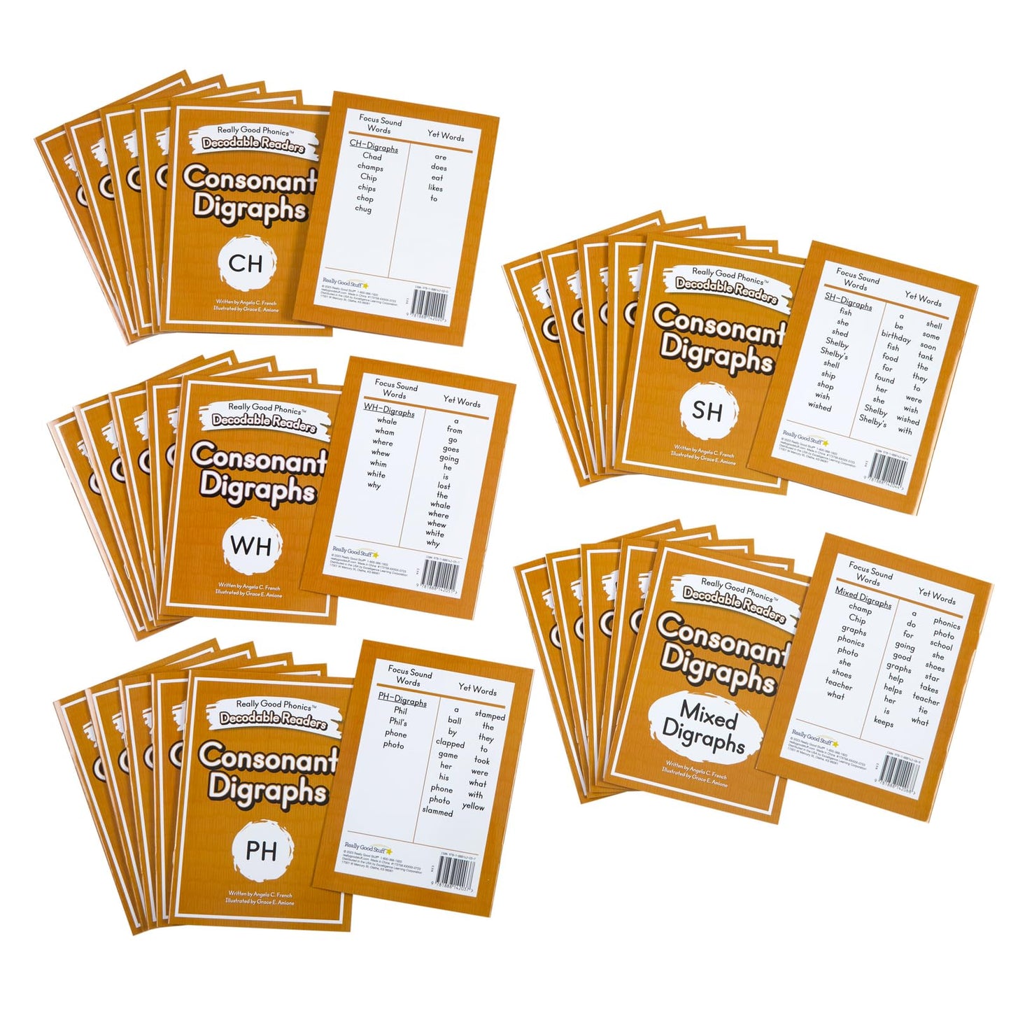 Really Good Phonics- Decodable Readers - Consonant Digraphs and Special Digraphs Book Set - Educational Toys, Reading Games for Kids, Learning Activities, Homeschool & Classroom Must Haves