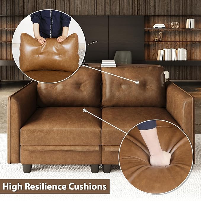 LLappuil Modular Sectional Sofa Middle Module Storage Seat