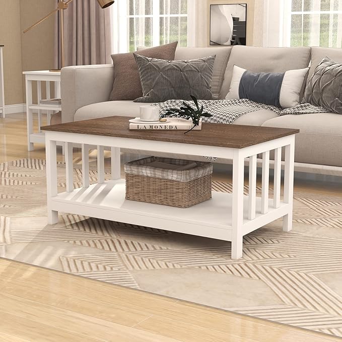 ChooChoo Farmhouse Coffee Table, 40 Inch