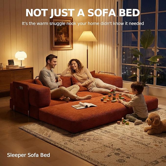 MoonSpeak 78.8''Sleeper Couch Bed