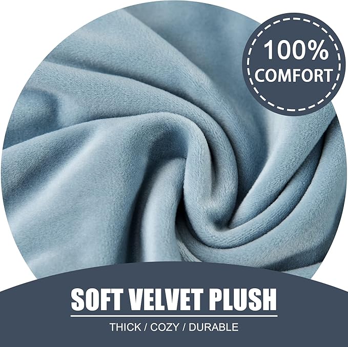 Stretch Cushion Cover, Soft Velvet Plush Cushion Slipcovers Loveseat Sofa
