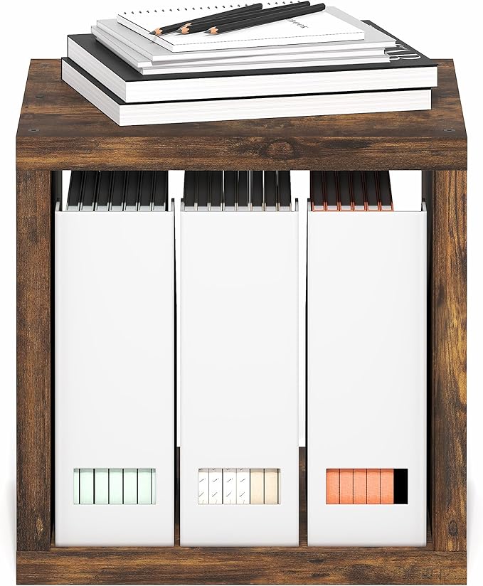 Furinno Cubicle Book Shelf, Stackable Bookshelf, Cube Storage Organizer Bookcase