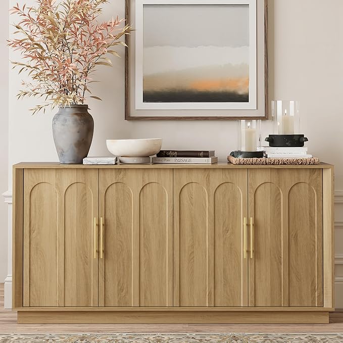 FORTUNETEC Sideboard Buffet Cabinet